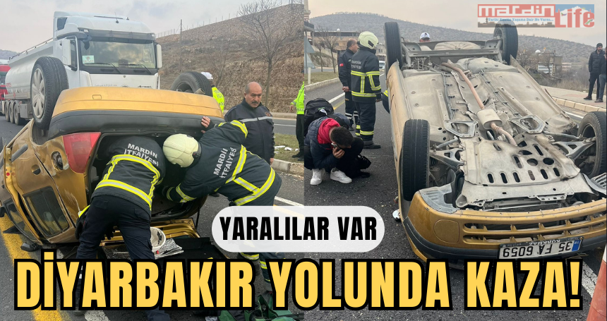 Diyarbakır yolunda kaza! Yaralılar var