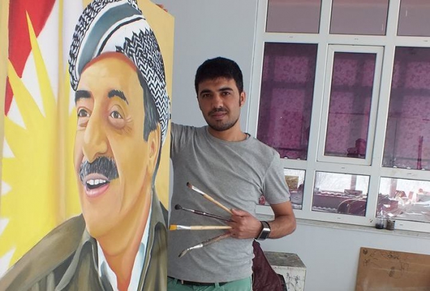 Dr. Kasımlo'ya olan sevgisini resimle gösterdi
