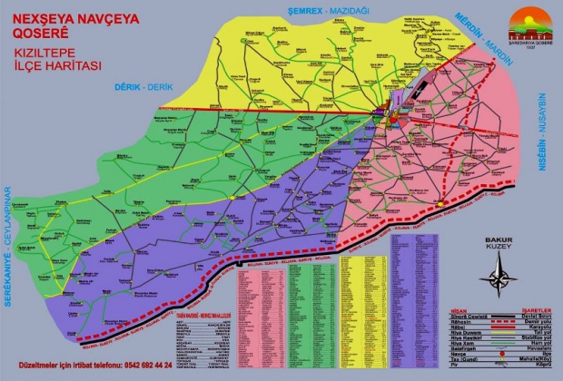 Kızıltepe'nin mahalle(köy) haritası yeniden düzenledi