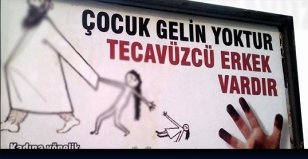 Kadına Şiddet Afişi Peygambere Hakaret Afişi Çıktı