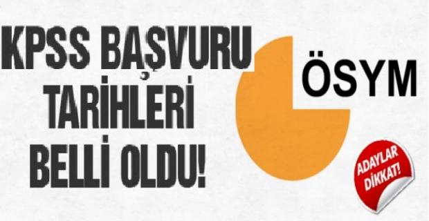 KPSS başvuru ve sınav tarihleri açıklandı