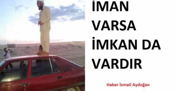 Arabasını seccade niyetine kullandı