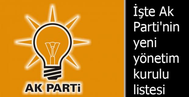 Yeni Yönetim Listesi Açıklandı