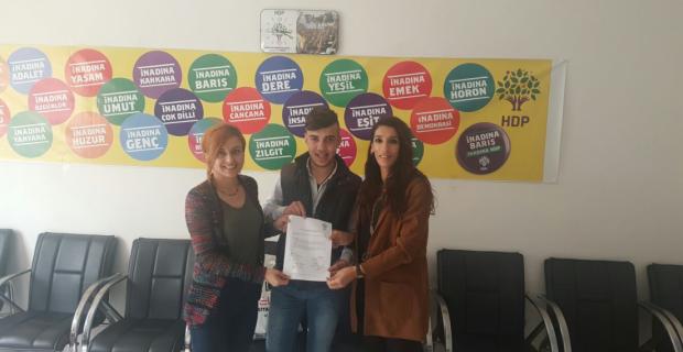 18 yaşındaki gençten HDP'ye adaylık başvurusu
