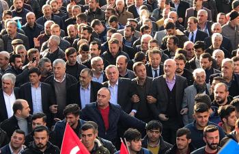 Belde sakinleri Şahin'e 'Gönül Yürüyüşü'yle destek verdi