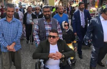 Engelli arkadaşları için yürüdüler