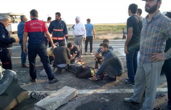 Nusaybin Yolunda Feci kaza 1 ölü 7 yaralı