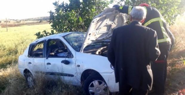 Şarampole yuvarlanan araçta 5 kişi yaralandı