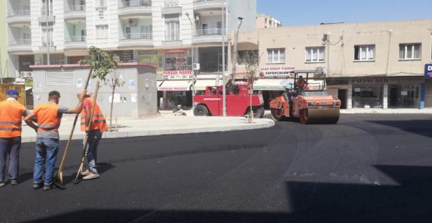 Kızıltepe Şahkulubey Caddesinde asfalt dökümüne başlandı