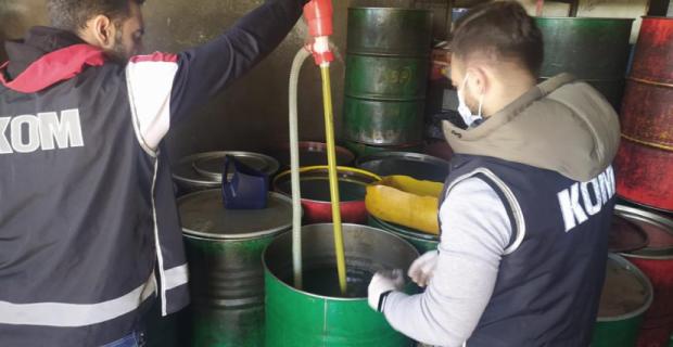 11 bin 637 litre kaçak akaryakıt ele geçirildi