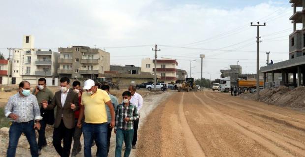 Nusaybin'de asfalt çalışmaları sürüyor