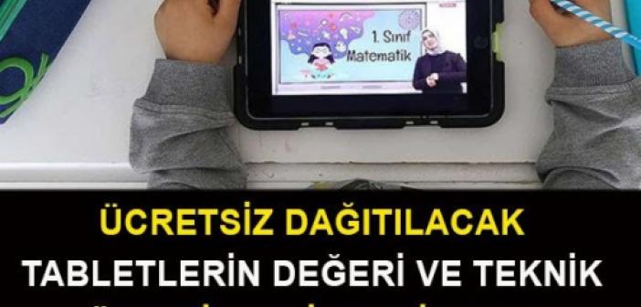 İşte milli eğitimin dağıttığı tablet Bilgisayarların teknik özellikleri