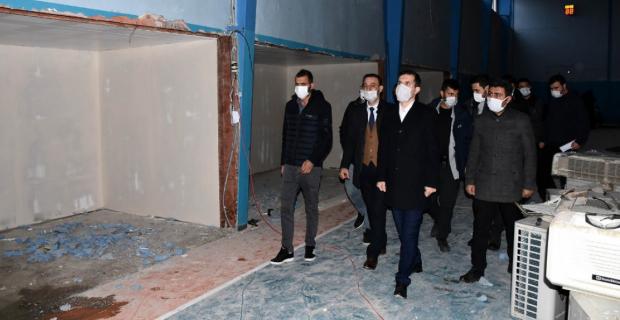 Nusaybin Atatürk Spor Salonu tadilata alındı