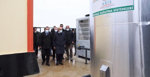 Vali Demirtaş, Mardin Biogaz Santralinde incelemelerde bulundu