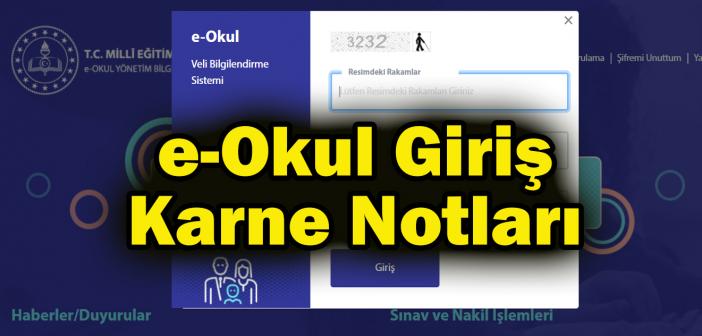 e-Okul giriş ile karne notları ekranı 2021!