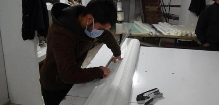 Kızıltepe'de üretilen perdeler Türkiye'ye satılıyor