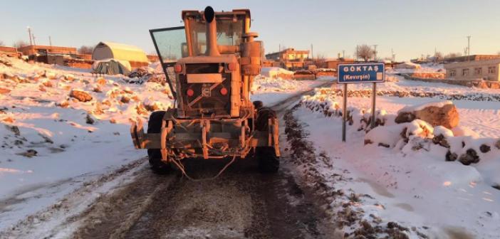 Mardin’de Tüm Yollar Kardan Temizlendi