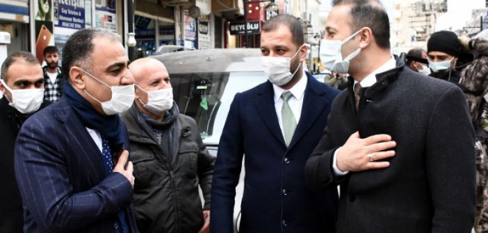 Kaymakam Yalçın, çalışmaları inceledi, Esnafı ziyaret etti