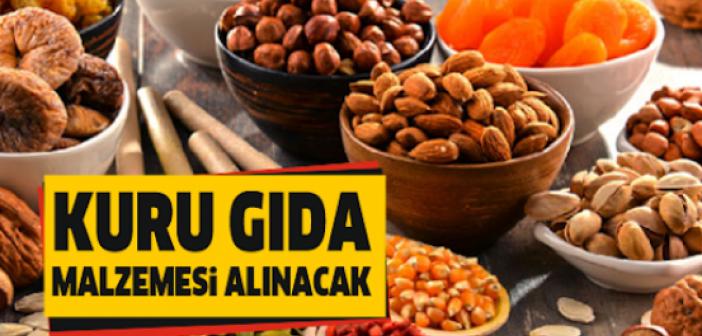 Kuru gıda iaşe alımı yapılacak