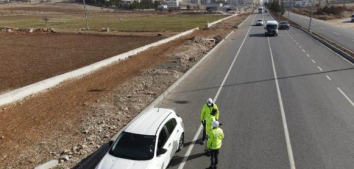 Midyat'ta Drone İle Trafik Denetimi