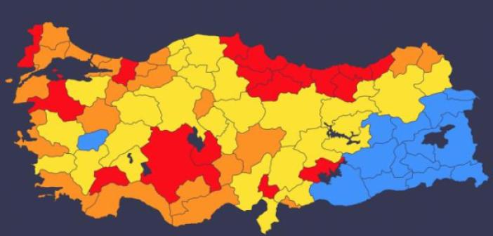 İstanbul, Ankara ve İzmir’in renk kodu değişti mi? Yeni risk haritası yayınlandı mı?