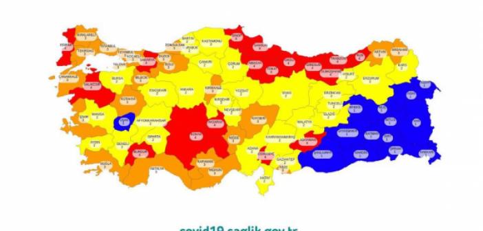 Türkiye koronavirüs risk haritası