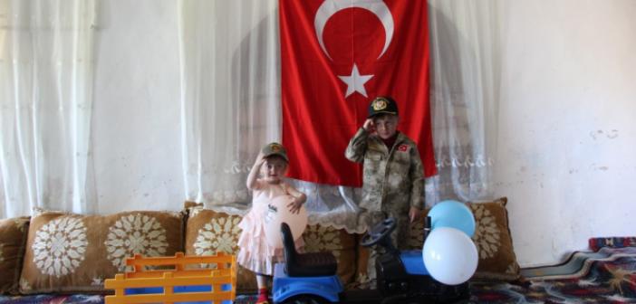 Mardin'de şehit çocuklarına 23 Nisan sürprizi
