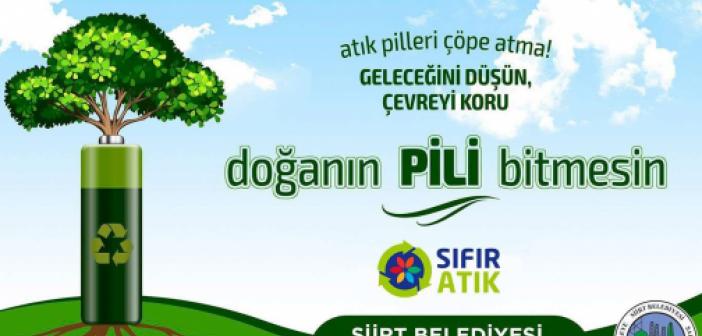 Siirt Belediyesinden Atık Pil Toplama Kampanyası