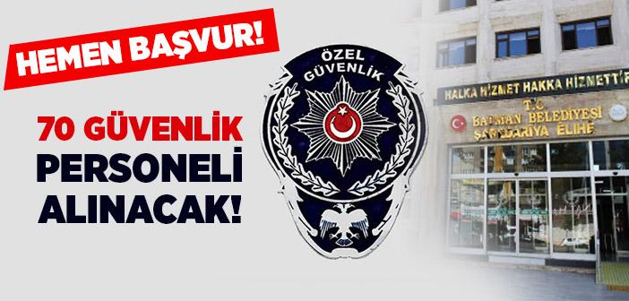 Batman Belediyesi Güvenlik Alımı 2021 Başvuru - Batman Belediyesi Güvenlik Görevlisi Alımı Başvurusu ve Şartları