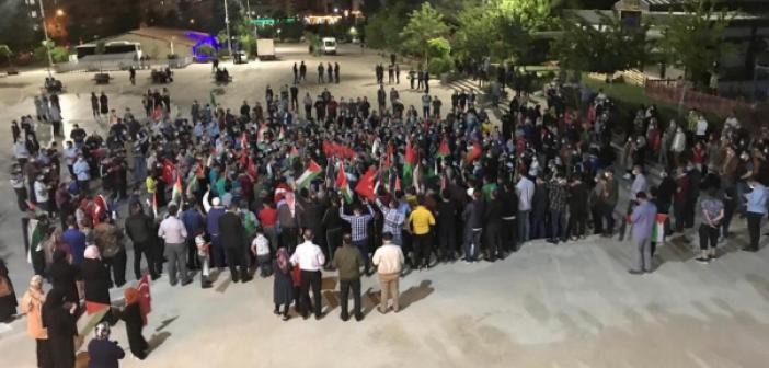 İsrail'in Mescid-i Aksa'ya yönelik saldırıları Mardin'de protesto edildi