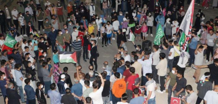 Mardin'den Kudüs direnişine destek sürüyor