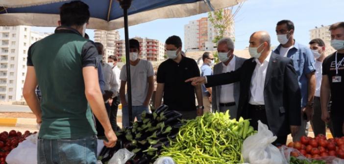 Vali Demirtaş Pazar Yerlerinde İncelemelerde Bulundu