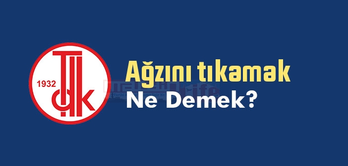 Ağzını tıkamak ne demek? Ağzını tıkamak sözünün anlamı nedir?