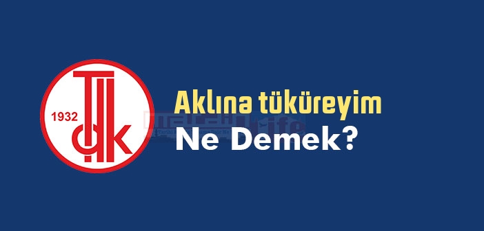 Aklına tüküreyim ne demek? Aklına tüküreyim sözünün anlamı nedir?