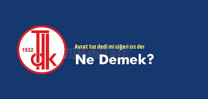 Avrat tuz dedi mi ciğeri cız der ne demek? Atasözü ve deyim ne anlama geliyor?