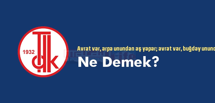Avrat var, arpa unundan aş yapar; avrat var, buğday unundan keş yapar ne demek? Atasözü ve deyim ne anlama geliyor?