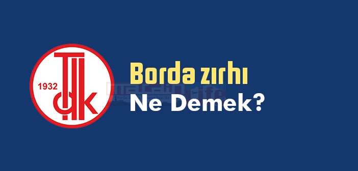 Borda zırhı ne demek? TDK'ya göre Borda zırhı sözlük anlamı nedir?