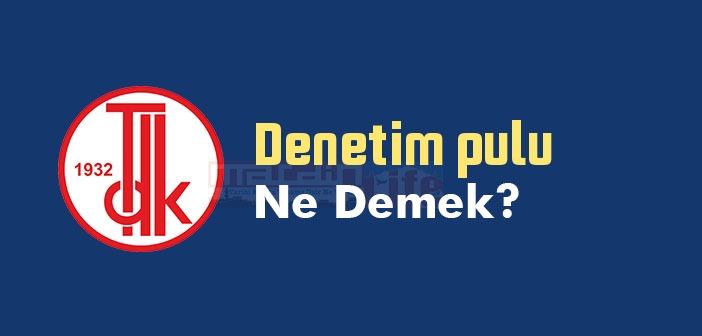 Denetim pulu ne demek? TDK'ya göre Denetim pulu sözlük anlamı nedir?
