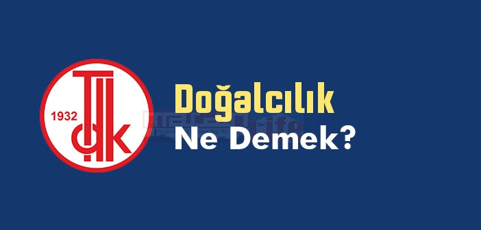 Doğalcılık ne demek? TDK'ya göre Doğalcılık kelime anlamı nedir? Doğalcılık sözlük anlamı