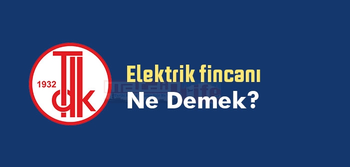 Elektrik fincanı ne demek? TDK'ya göre Elektrik fincanı sözlük anlamı nedir?