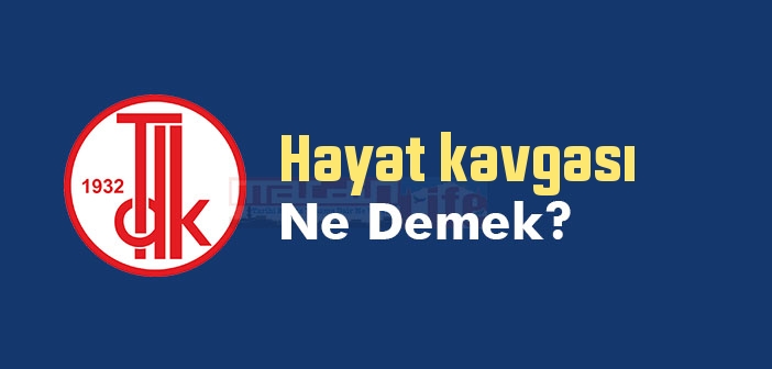 Hayat kavgası ne demek? TDK'ya göre Hayat kavgası sözlük anlamı nedir?