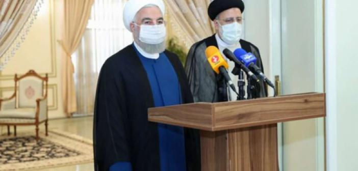 İran Cumhurbaşkanı Ruhani Ayetullah Reisi'yi makamında ziyaret etti