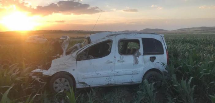 Mardin'de Devrilen otomobilde 1'i ağır, 4 kişi yaralandı