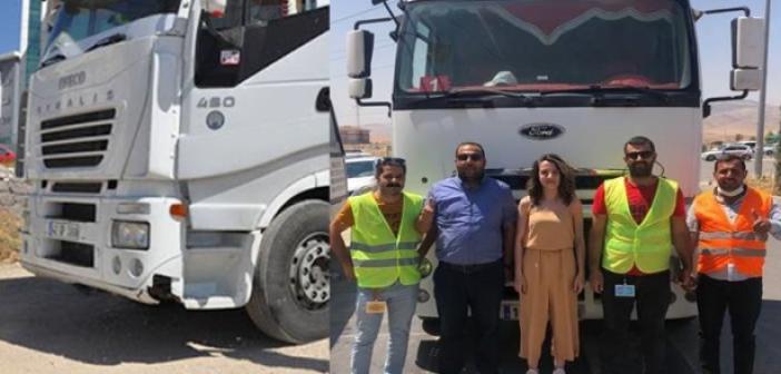 Mardin'in İlk Ehliyetli Kadın Tır Sürücüsü Oldu