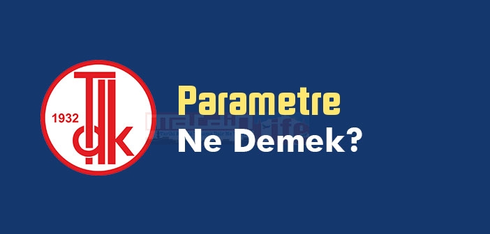 Parametre ne demek? TDK'ya göre Parametre kelime anlamı nedir? Parametre sözlük anlamı