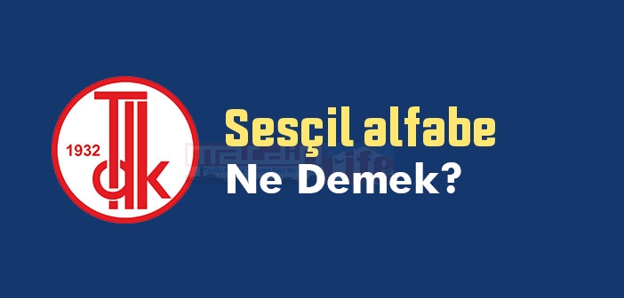 Sesçil alfabe sözlük anlamı nedir? TDK'ya göre Sesçil alfabe ne demek?