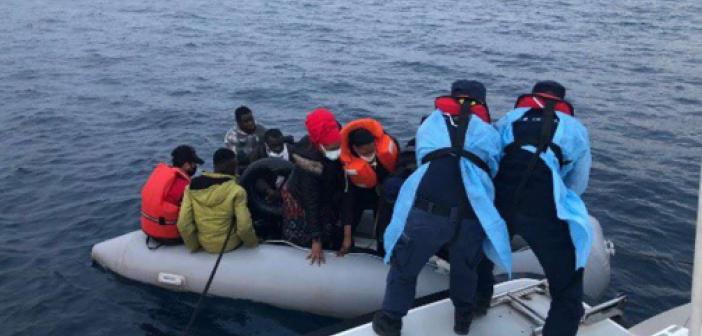 Son bir haftada 217 düzensiz göçmen kurtarıldı