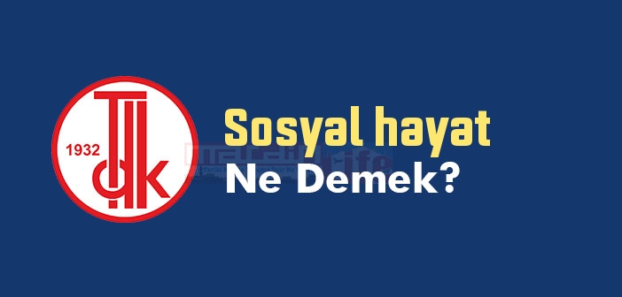Sosyal hayat ne demek? TDK'ya göre Sosyal hayat sözlük anlamı nedir?