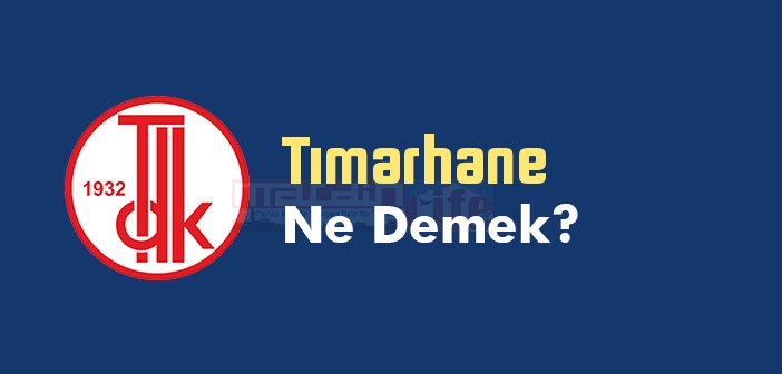 Tımarhane ne demek? TDK'ya göre Tımarhane kelime anlamı nedir? Tımarhane sözlük anlamı