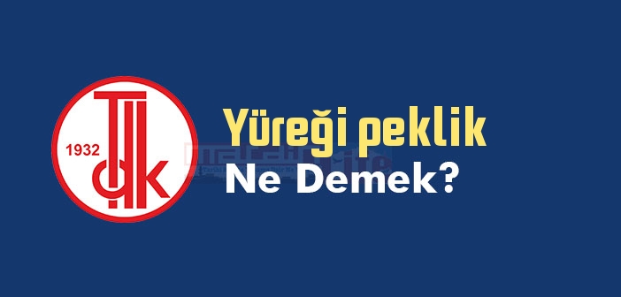 Yüreği peklik ne demek? TDK'ya göre Yüreği peklik sözlük anlamı nedir?
